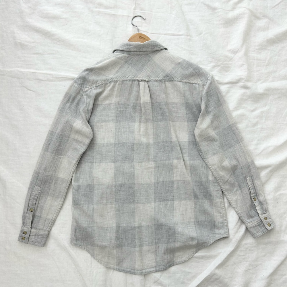 Aritzia Wilfred Free Daphne Boyfriend Button Up Plaid Shirt - Picture 8 of 10